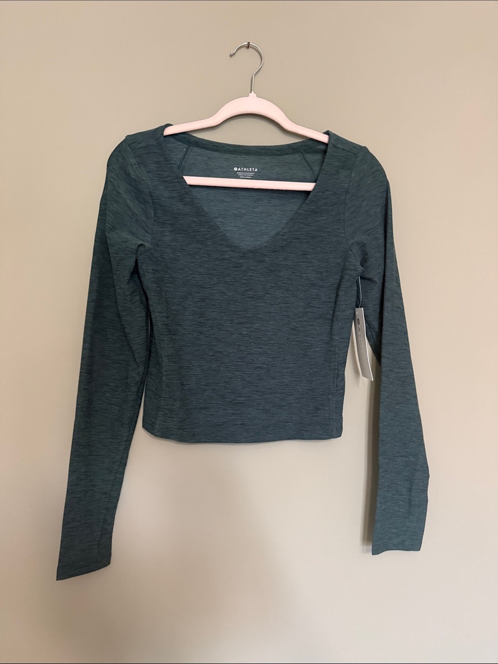 Athleta Soft Luxe Top in Teal Green
